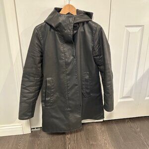 m0851 lined rain jacket, size XXS (fits XS), dark grey